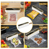 Food Sealer w/Starter Kit, Dry & Moist Food Modes, Compact Design with 10 Vacuum Bags & Bulit-in Cutter(Grey)